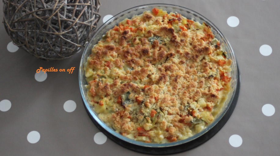 Crumble de légumes au parmesan – Papilles On Off
