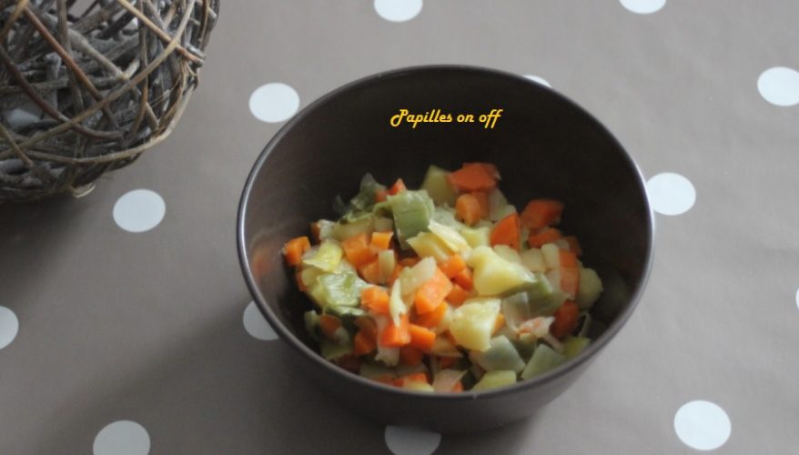 Fondue de poireaux, carottes et pommes de terre Papilles On Off